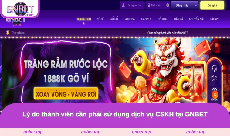 Lý do thành viên cần phải sử dụng dịch vụ CSKH tại GNBET